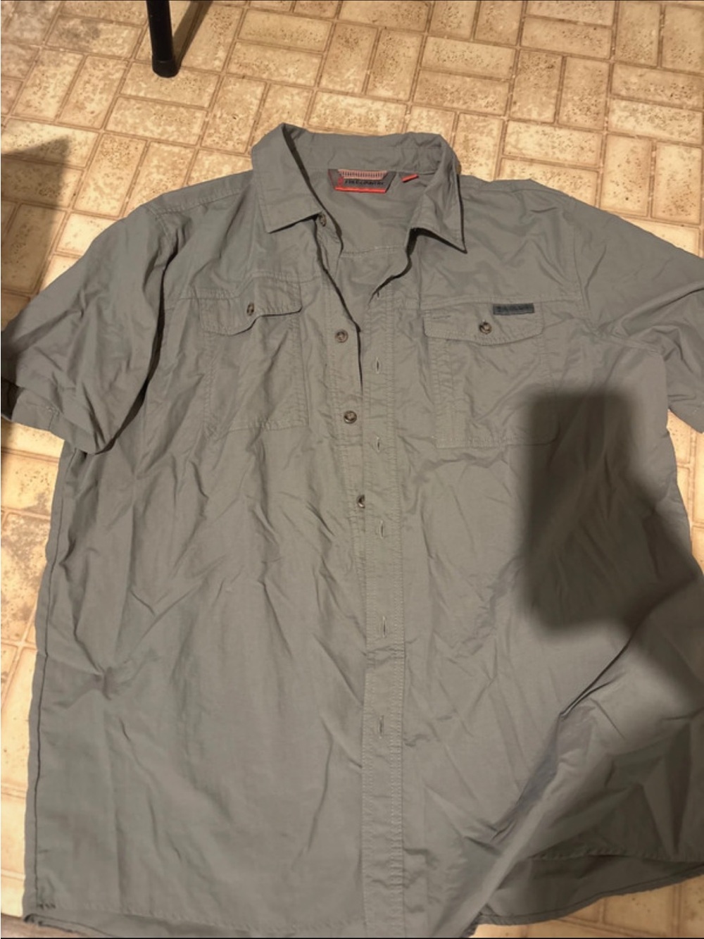 Free Country Slate Blue Short-Sleeve Button-Down Shirt